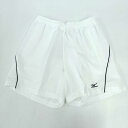 【中古・未使用品】ミズノ ハーフ ショーツ パンツ L ホワイト A75RW-74101 レディース MIZUNO スポーツ テニス バドミントン トレーニング...