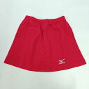 【中古・未使用品】ミズノ ハーフ ショーツ パンツ スコート S レッド A75RW-70062 レディース MIZUNO スポーツ テニス バドミントン トレ...