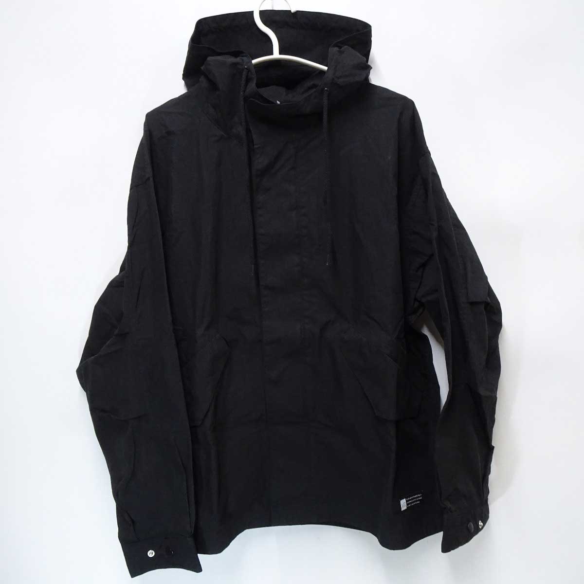 【中古・未使用品】ALIL アリル ルーズシルエット マウンテンパーカー L ブラック A22003M メンズ アウ..