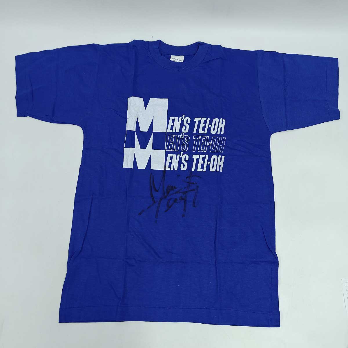 【中古】MEN'Sテイオー 大塚武生 みちのくプロレス Tシャツ 直筆サイン入り