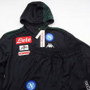 【中古・未使用品】カッパ SSCナポリ 18-19 フーディドジップ トラックスーツ 上下 2XL Blue Dark Green 3031AM0 メンズ Ka...