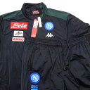 【中古・未使用品】カッパ SSCナポリ 18-19 フルジップ トラックスーツ 上下 2XL Blue Dark Green 3032TI0 メンズ Kappa...