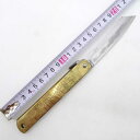 【中古】剣聖 宮本武蔵 ナイフ 真鍮鞘 特大 宮本製作所