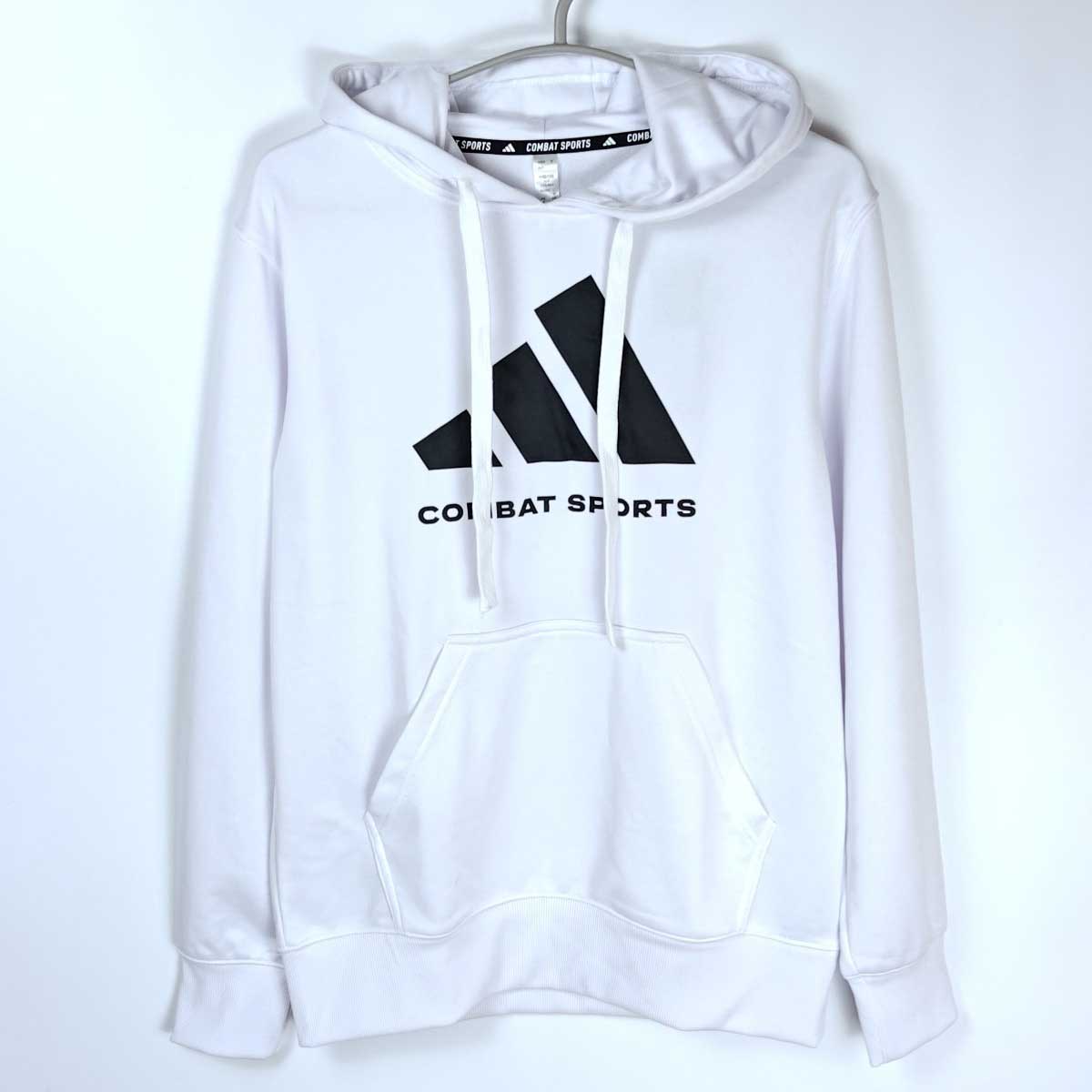 【中古・未使用品】アディダス combat sports コンバットスポーツ パーカー フーディー スウェット M ホワイト adiCLHD24 ユニセックス ADIDAS