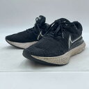 【中古】ナイキ React INFINITY RUN FK リアクト インフィニティ ラン フライニット 2 24.5cm CT2423-002 レディース N...