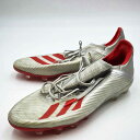 【中古】アディダス サッカー スパイク エックス 19.2-ジャパン HG/AG 25cm シルバー F35333 メンズ ADIDAS 固い土 人工芝