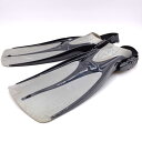 【中古】ツサ PLATINA PLUS ダイビング フィン S グレー ブラック TUSA スキューバダイビング