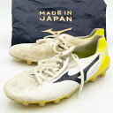 【中古】ミズノ サッカー スパイク モナルシーダNEO PRO 24.5cm ホワイト P1GA202209 メンズ MIZUNO 天然芝 土 人工芝