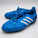 【中古】アディダス サッカー スパイク パティーク 11クエストラ HG 24.5cm サックス M29867 キッズ ADIDAS ジュニア 固い土