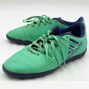 【中古】アディダス フットサル トレーニングシューズ エックス タンゴ 17.4 TF J 22cm グリーン CP9045 キッズ ADIDAS ジュニア 人...