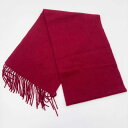 【中古】ユニクロ カシミヤ マフラー ワインレッド 52084 レディース UNIQLO