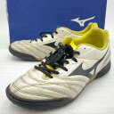 【中古】ミズノ フットサル トレーニングシューズ モナルシーダ MONARCIDA NEO SW AS 25cm ホワイト P1GD192409 メンズ MIZ...