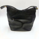 【中古】CHARLES JOURDAN レザー ハンドバッグ シャルルジョルダン ブラック