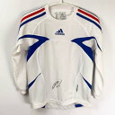 【中古】アディダス サッカー プラシャツ ドライシャツ 吸収速乾 140 キッズ ADIDAS ジュニア 直筆サイン入り