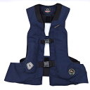 【中古】ヒットエアー 乗馬用 一体型エアバッグ プロテクター 2XL-4XL ネイビー メンズ hit-air 乗馬 馬術