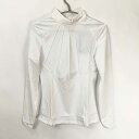 【中古・未使用品】エクイライン EQUILINE NOEMI 長袖 ライディングシャツ 競技用 S ホワイト レディース 乗馬 馬術