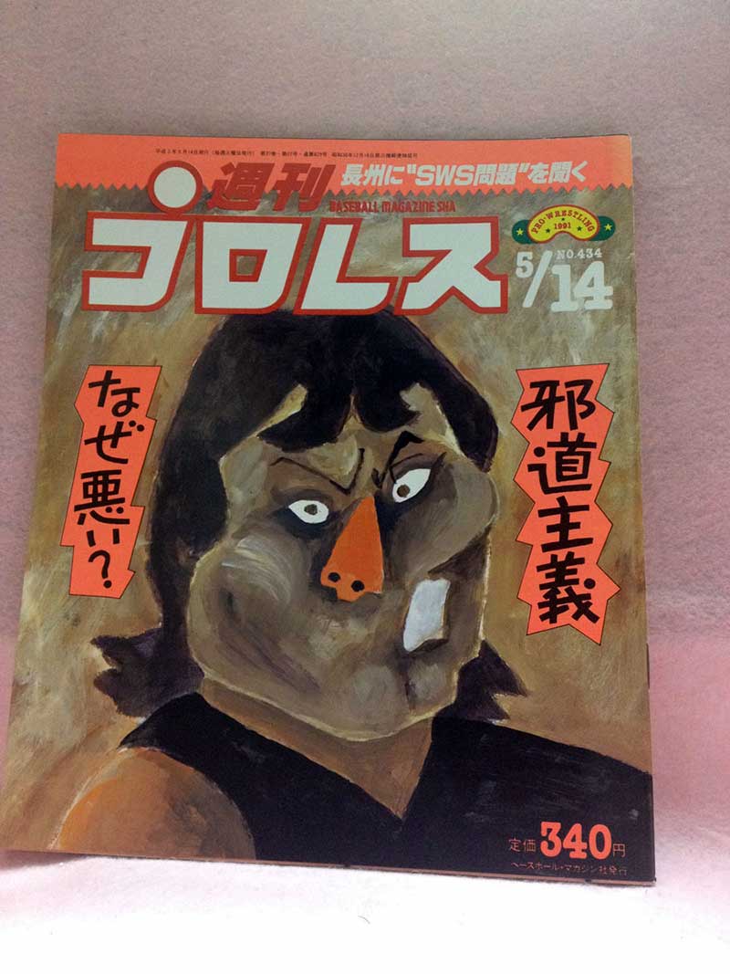 【中古】週刊プロレス 91年5/14号 No.434 長州力インタビュー