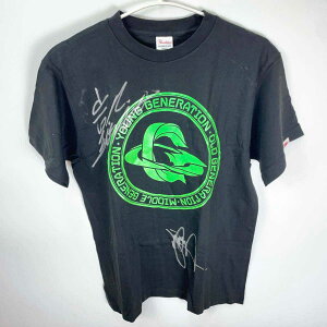 【中古】闘龍門 ドラゴンゲート GLEAT プロレス Tシャツ 山村武寛 石田凱士 直筆サイン入り M