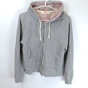 【中古】BEAMS HEART ビームスハート ジップアップ スエット ジャケット フード S グレー 42-13-0320-819 メンズ