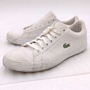 【中古】ラコステ キャンパス スニーカー 26cm ホワイト メンズ LACOSTE