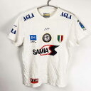 【中古】アグラ AGLA 半袖Tシャツ ゲームシャツ S ホワイト メンズ サッカー フットサル
