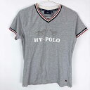 【中古・未使用品】HV POLO MARIA 半袖 T シャツ ライディング S グレー レディース 乗馬 馬術