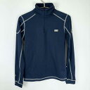 【中古】Euro Star ユーロスター ハーフジップ ストレッチ トレーニングシャツ XS ネイビー レディース 乗馬 馬術
