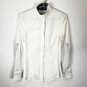 【中古・未使用品】NOEL ASMAR EQUESTRIAN ノエルアスマール 長袖 ライディングシャツ ロングスリーブ ボタンシャツ XS ホワイト AE1650 レディース 乗馬 ウェア 馬術