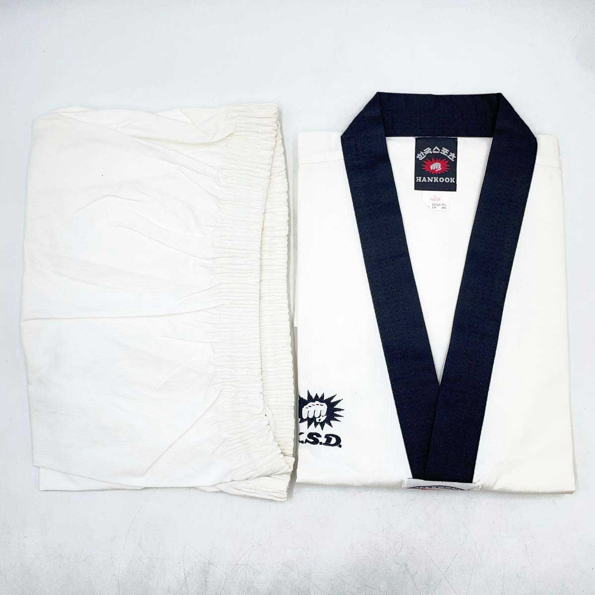 【中古】[上下セット] KSD HANKOOK Taekwond APPROVED テコンドー 道着 190