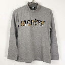 【中古】MONTAR モンター ライダース ストレッチ 長袖 ロングスリーブ Tシャツ スパンコール M グレー レディース 乗馬 馬術