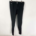 【中古】EQUILINE エクイライン フルグリップ キュロット 44 ブラック レディース 乗馬 馬術