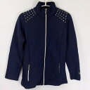 【中古・未使用品】MONTAR モンター ULLA ジップアップ スウェット ジャケット S ネイビー レディース 乗馬 馬術
