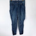 【中古】PRO TEAM BY HKM デニム キュロット シリコン フルグリップ I44 レディース 乗馬 馬術