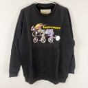 【中古・未使用品】タツノコプロ ヤッターマン トレーナー スウェット コットン L ブラック ユニセックス