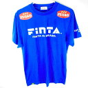 【中古】フィンタ 半袖Tシャツ M ブルー メンズ FINTA サッカー フットサル