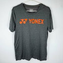 【中古】ヨネックス 半袖 ゲームシャツ TRU-BREEZE L グレー YONEX バドミントンウェア テニス