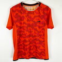 【中古】リーニン 半袖 ゲームシャツ L レッド LI-NING バドミントンウェア