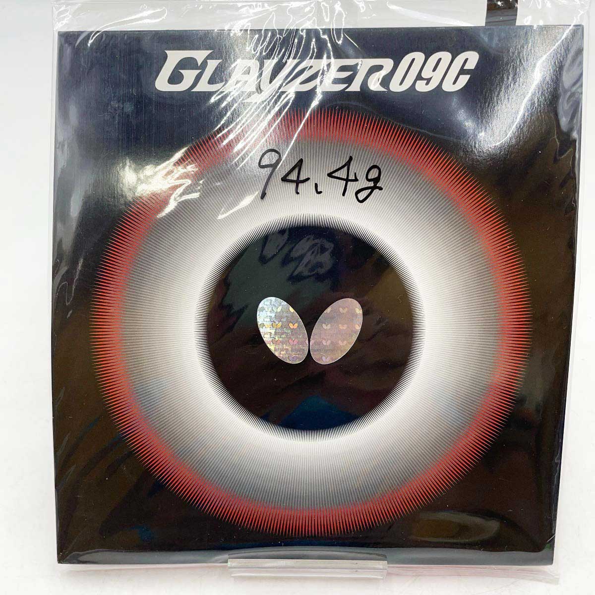 【中古・未使用品】バタフライ 卓球ラバー グレイザー09C 黒 アツ 1.9 厚 ブラック 06110 Butterfly 粘..