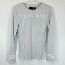 【中古・未使用品】NOEL ASMAR ノエルアスマール ストレッチ ロングスリーブ 長袖 ライディング シャツ ロゴ T シャツ XS ライトグレー AE20...