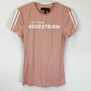 【中古・未使用品】NOEL ASMAR ノエルアスマール ストレッチ S/S 半袖 ライディング シャツ Tシャツ XS ローズ AE2018 レディース 乗馬