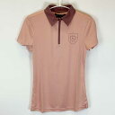 【中古・未使用品】NOEL ASMAR ノエルアスマール ハーフジップ ストレッチ S/S 半袖 ライディング シャツ ロゴ Tシャツ XS ローズ AE201...