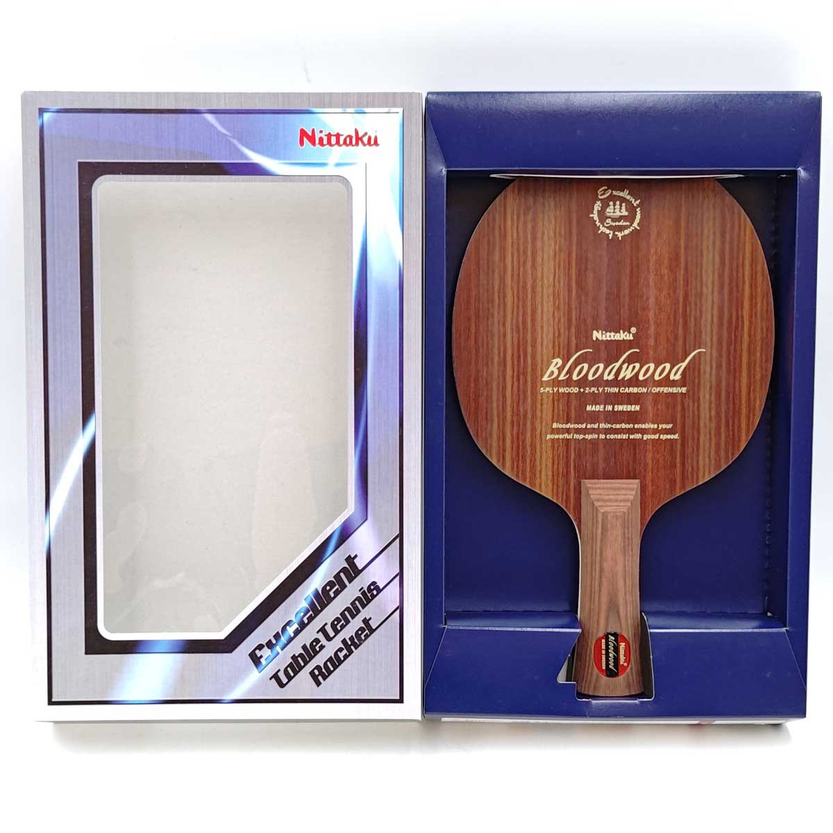 【中古・未使用品】ニッタク NC0425 シェイクラケット BLOODWOOD FL ブラッドウッド 卓球ラケット Nittaku