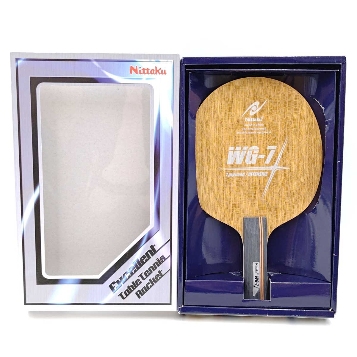 【中古・未使用品】ニッタク 卓球 ラケット WG7 シェークハンド FL Nittaku