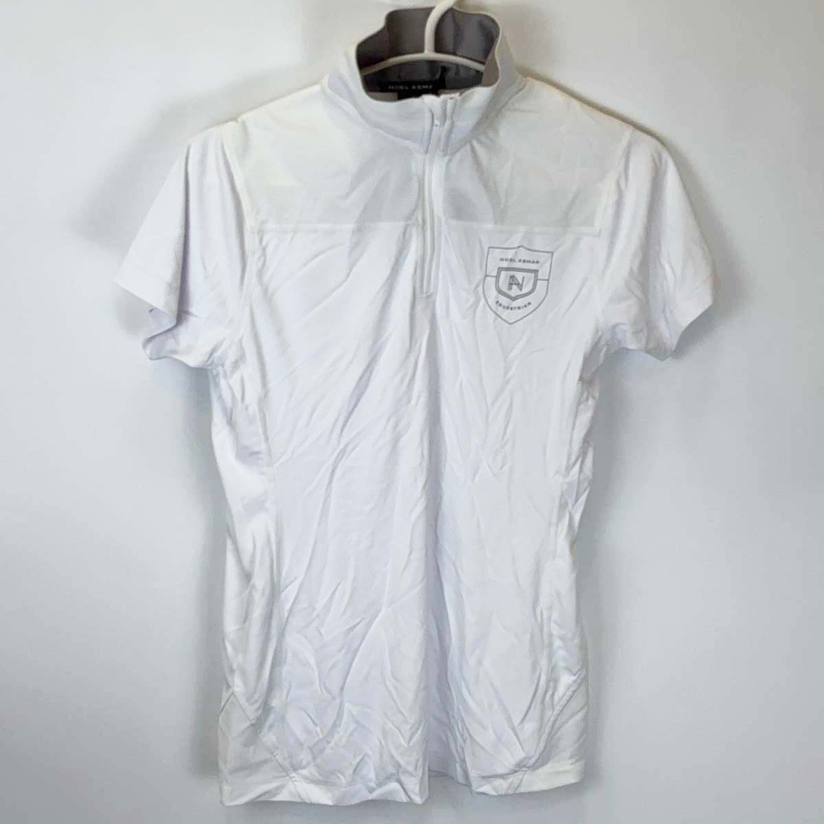 【中古・未使用品】NOEL ASMAR ノエルアスマール ハーフジップ 半袖 ライディングシャツ XS ホワイト A..