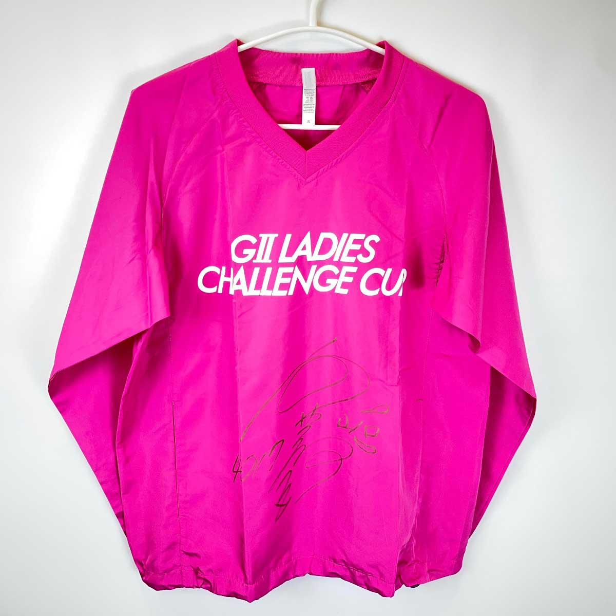 【中古】4017 向井美鈴選手 直筆サイン入り レーシングウェア S 競艇 ボートレース