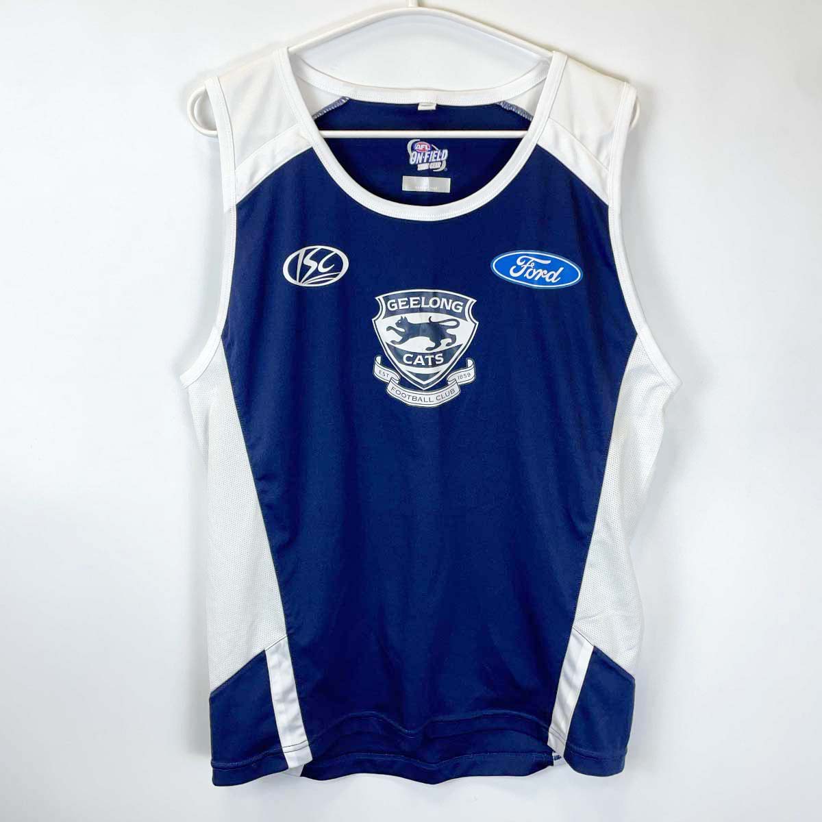 【中古】ISC AFL Geelong Cats FORD AFL ラグビー ジーロング キャッツ オーストラリア ジャージ ユニフォーム M