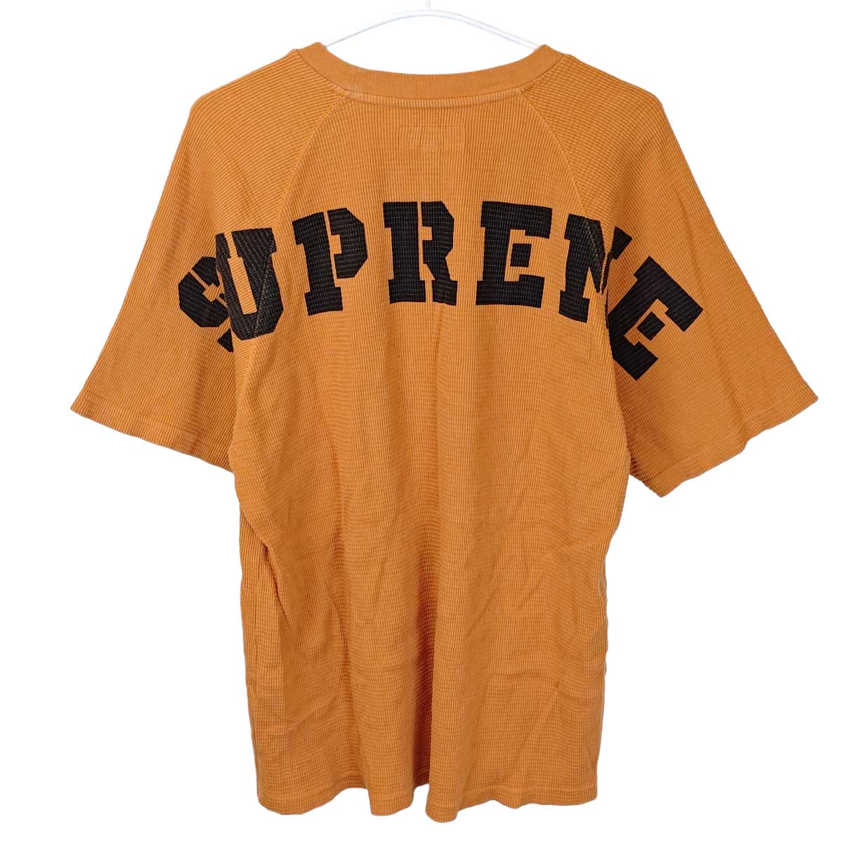 【中古】シュプリーム Stencil Thermal Tシャツ S オレンジ メンズ Supreme 24F/W