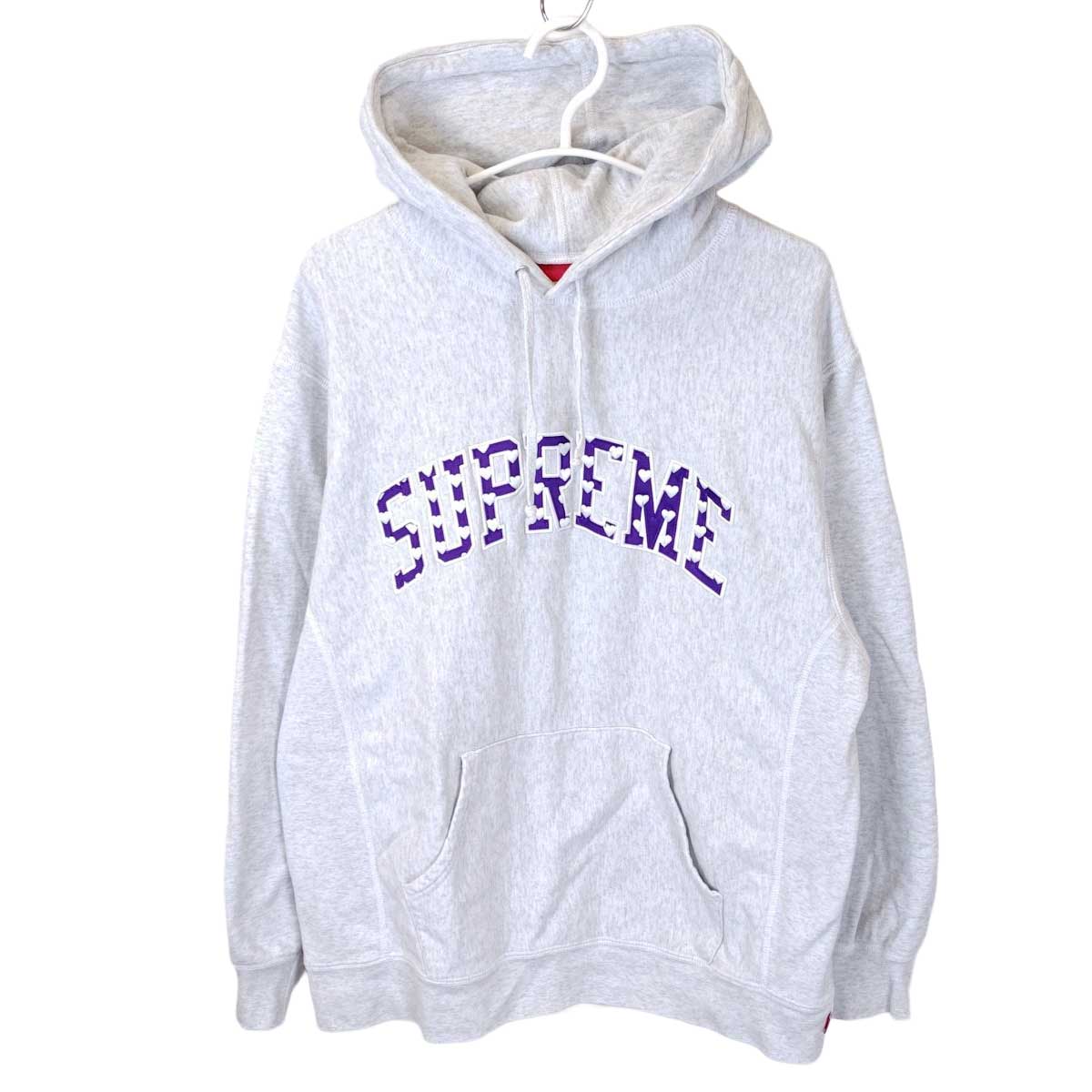 【中古】シュプリーム 21SS Hearts Arc Hooded Sweatshirt パーカースウェット ハート M Ash Grey メンズ Supreme