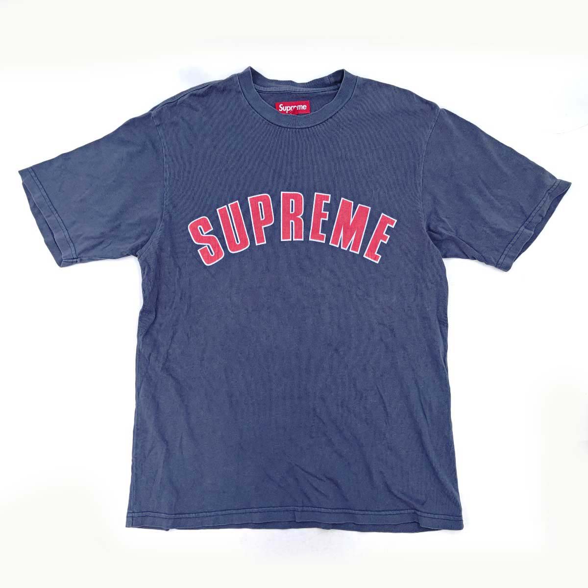 【中古】シュプリーム Cracked Arc S/S Top Tシャツ S Navy メンズ Supreme