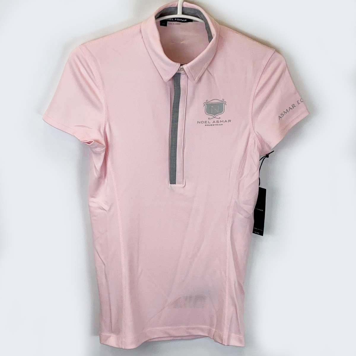 【中古・未使用品】NOEL ASMAR ノエルアスマール ポロシャツ 半袖 ライディングシャツ XS ピンク AE171..
